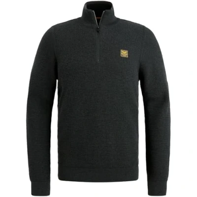 Afbeelding van PME Legend Trui Mouline Half Zip Zwart XXL