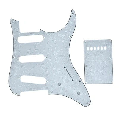 Afbeelding van Dopro Gitaar SSS Slagplaat en Tremolo Trem Cover Back Plate past op Yamaha PACIFICA White Pearl