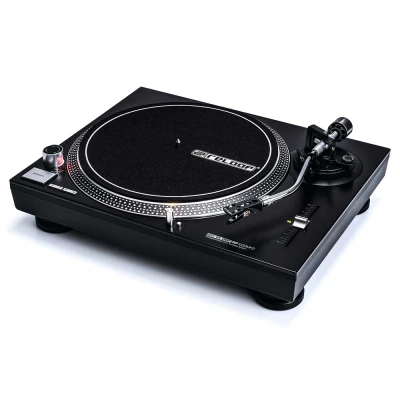 Afbeelding van Reloop RP 1000 MK2 riemaandrijving voor DJ en HiFi, 33 1/3 &amp; 45 tpm, uitschuifbare naaldverlichting, nauwkeurige pitch (+/ 10%), zwart