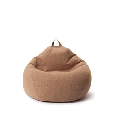 Afbeelding van Lumaland Zitzak Comfort Line 70x80x50cm &amp; Meer dan 1 Mil. aanpasbare EPS Korrels Indoor Bean Bag Chair Gaming Stoel Comfortabele Beanbag voor Binnen Zachte Wasbare Hoes [Donkerblauw]