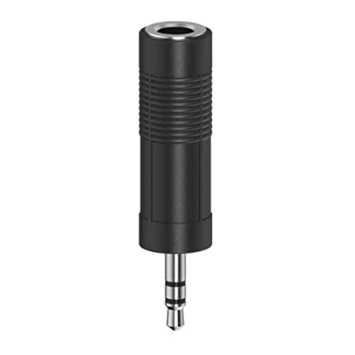 Afbeelding van Hama 00205196 Jackplug Audio Adapter [1x female 6,3 mm 1x male 3,5 mm] Zwart