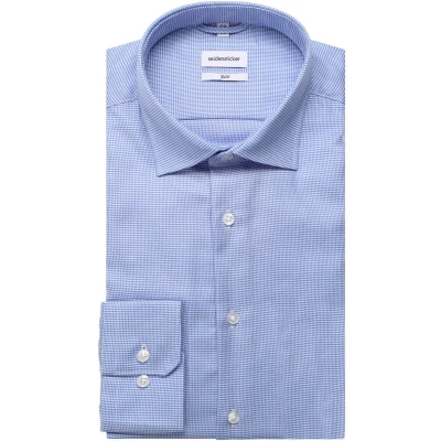 Afbeelding van Seidensticker Business SLIM Zakelijk overhemd, Heren, Maat: 38, Light blue