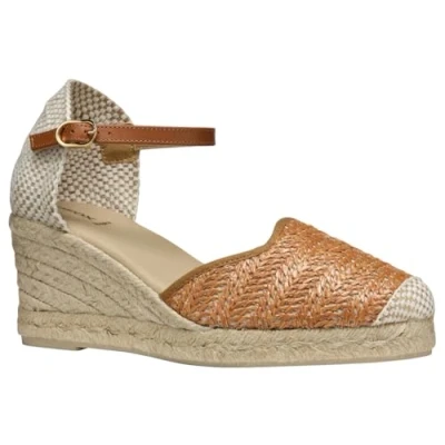 Afbeelding van Geox Gelsa Espadrilles, Dames, Maat: 39, Camel Leer en textiel