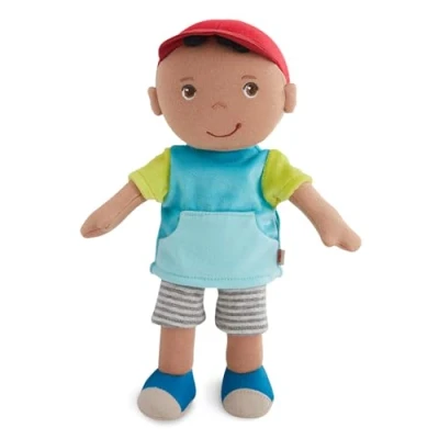 Afbeelding van HABA Knuffelpop Gabrie zachte stoffen pop 25 cm, voor baby&#039;s en peuters zonder klittenband of storende naden, ideaal vanaf 6 maanden perfect de babytijd 2011849001