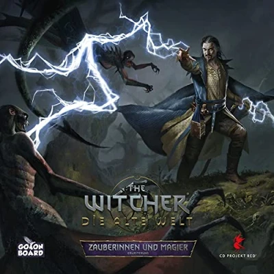 Afbeelding van Go on Board, The Witcher: De oude wereld tovenaressen en goochelaars, uitbreiding, expertspel, bordspel, 1 5 spelers, vanaf 14+ jaar, 90 150 minuten, Duits, meerkleurig, kleurrijk