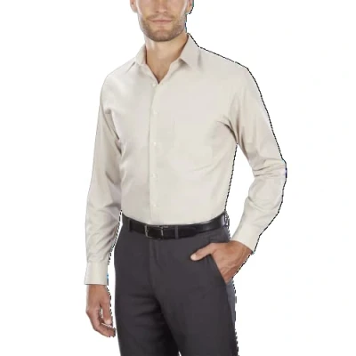 Afbeelding van Van Heusen Heren Big and Dress Shirt Tall Fit Poplin Klassiek overhemd, stone, 47 cm Hals 94 97 Ärmel