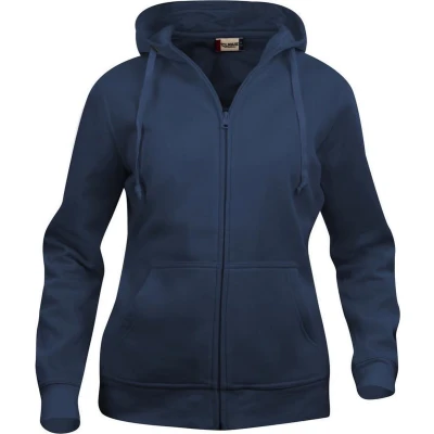 Afbeelding van Basic hoody full zip ds dark navy xs
