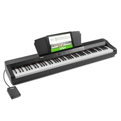 Afbeelding van Alesis Recital Grand Digitale piano met 88 gewogen toetsen van volledig formaat gegradeerde hameractie, 16 keyboard geluiden en ingebouwde luidsprekers