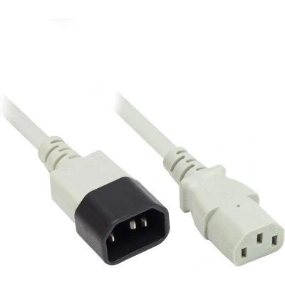 Afbeelding van C13 C14 stroomkabel voor UPS/PDU 3x 1,00mm / grijs 5 meter