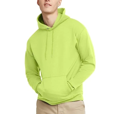 Afbeelding van Hanes Heren Trui EcoSmart Hooded Sweatshirt, Veiligheid Groen, XL