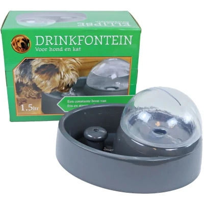 Afbeelding van Drinkfontein Ellipse 1.5 liter antraciet Gebr. de Boon