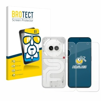 Afbeelding van BROTECT Screenprotector voor Nothing Phone (2a) (Voor+Achter) Folie Beschermfolie Beschermglas transparant