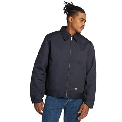 Afbeelding van Dickies Heren gevoerde Eisenhower Blouse Lange Mouwen Jas Gr. L, donker marineblauw, donkermarineblauw, L