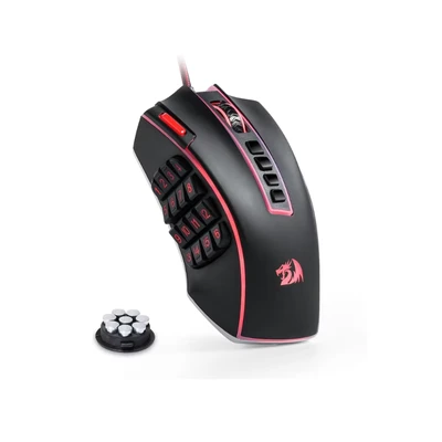 Afbeelding van Redragon M990 MMO Gaming Muis, 32000 DPI Hoge Precisie Bedrade RGB Gamer Muis w/23 Programmeerbare Knoppen, 16 Side Macro Keys, Software Supports, Aluminium Base