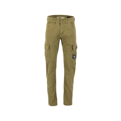 Afbeelding van Alpha Industries Petrol Patch Cargobroek, Heren, Maat: 32, Oliv