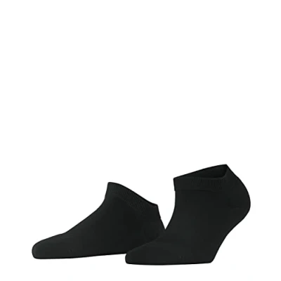 Afbeelding van FALKE ClimaWool temperatuurregulerend vochtregulerend duurzaam lyocell merinowol sneakersokken dames zwart Matt 41 42