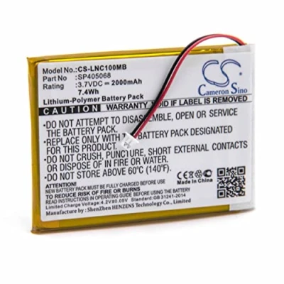 Afbeelding van vhbw Accuvervanging voor Luvion SP405068 babyfoon babytalker (2000 mAh, 3,7 V, Li polymeer)