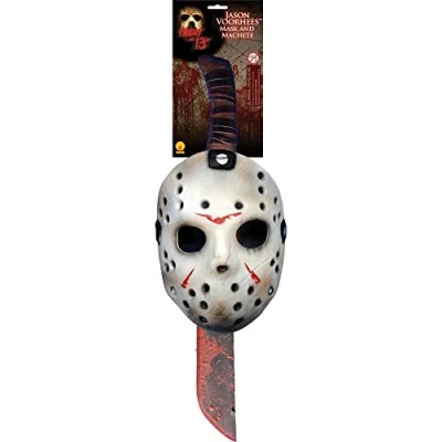 Afbeelding van Machete en masker van Jason uit Friday the 13th™ Verkleedmasker One size