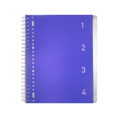 Afbeelding van Kangaro 4 in 1 blok A4 lijn 200 pagina&#039;s 80 grams blauw K 58381