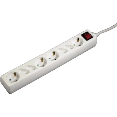 Afbeelding van Hama 8 Way Power Strip With Switch 1.4 M White