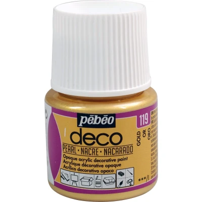 Afbeelding van Verf acryl parelmoer dekkend 45 ml déco Pébéo