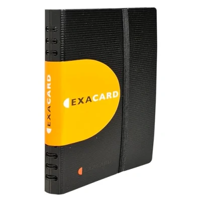 Afbeelding van Exacompta Visitekaartenmap Exactive ft 20 x 14,5 cm, 120 insteektassen visitekaartenmappen