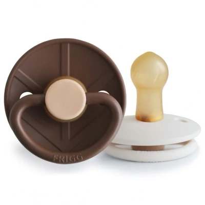 Afbeelding van FRIGG Fopspeen Little Viking 0 6mnd Cocoa/Cream 2st