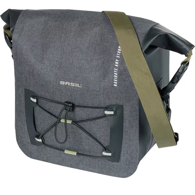 Afbeelding van Basil Navigator Storm Stuurtas sportieve fietsstuurtas, waterdicht, zwart
