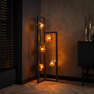 Afbeelding van Fraaai Archie vloerlamp 5L Glas