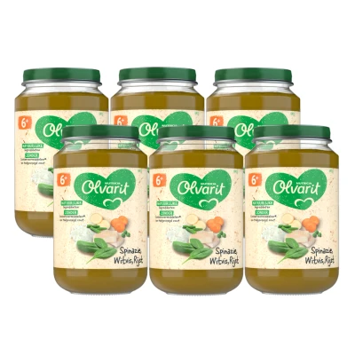 Afbeelding van Olvarit Maaltijd Spinazie, Witvis, Rijst 6+ maanden 200 gr