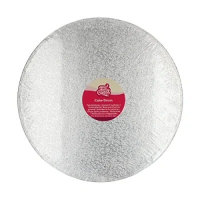 Afbeelding van FunCakes Cake Drum Rond Zilver Ø38 cm / 12 mm Taartonderlegger Taartkarton