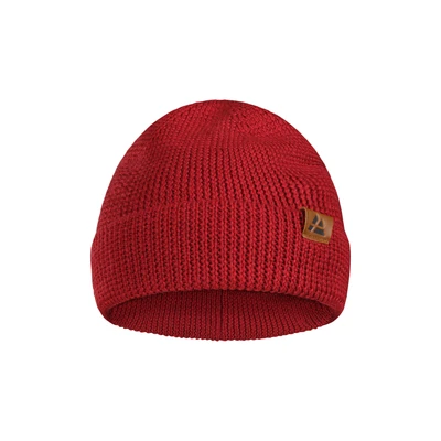 Afbeelding van DANISH ENDURANCE Beanie met Merinowol Gebreid Rood