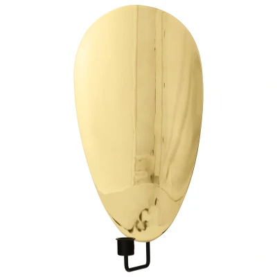 Afbeelding van Audo Copenhagen Flambeau Kandelaar Wand Large Black/Polished Brass