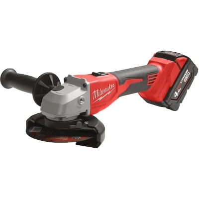 Afbeelding van Milwaukee M18 BLSAG125X 402X Koolborstelloze 125mm haakse slijper met schuifschakelaar set (2x 4,0Ah accu) in HD Box