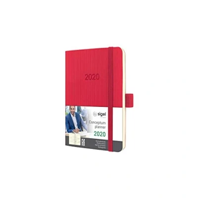 Afbeelding van SIGEL C2035 weekkalender 2020, ca. A6, rood, softcover Conceptum andere modellen