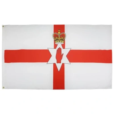 Afbeelding van Noord Ierse vlag 150x90 cm vlaggen 90 x 150 Banner 3x5 ft Licht polyester AZ FLAG