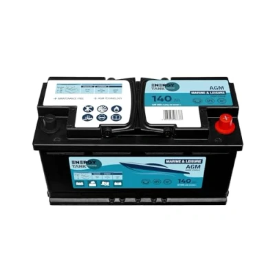 Afbeelding van ENERGY TANK boot AGM accu, 12 V, 140 Ah, V efficiënt, accu bootaccu, marine batterij, lange levensduur, mover voor elektromotor en