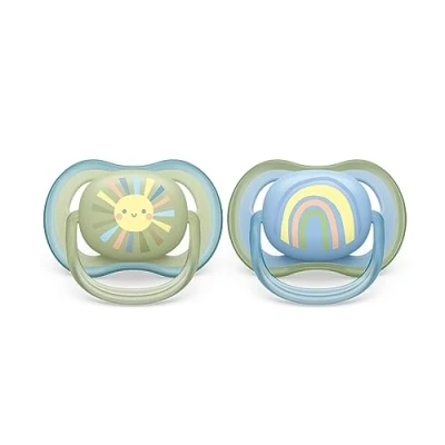 Afbeelding van Philips AVENT Ultra Air fopspeen 0 6M 2 stuks SCF085/58