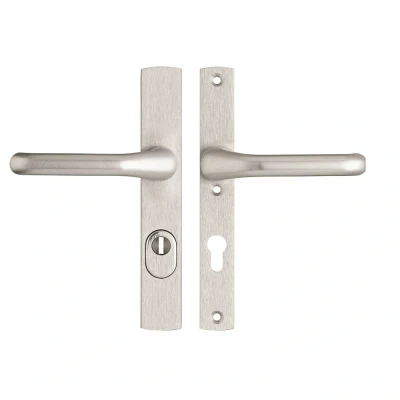 Afbeelding van AXA Premium smalschildbeslag kruk/kruk (Flow) PC 72 met kerntrekbeveiliging SKG***