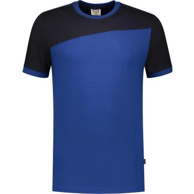 Afbeelding van Tricorp T shirt Bicolor Naden 102006 Koningsblauw / Navy Maat 5XL