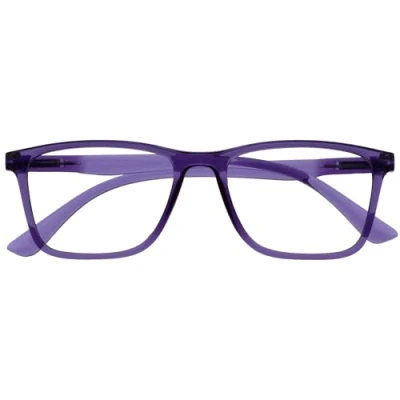Afbeelding van OPULIZE NYX Blauwlichtfilterbril Dames/Heren niet verblindend UV400, veerscharnier, tegen vermoeidheid rechthoekig montuur Paars