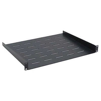Afbeelding van WAYTEX 37466 rek met opbergdoos, 19 inch, 1U, diepte 350 mm, bevestiging voor, vaste montage, zwart
