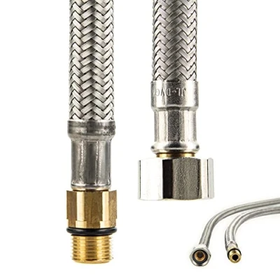 Afbeelding van tecuro Sanitaire armaturen aansluitslang M12x1 kort 3/8 &quot;ÜWM x 350 mm