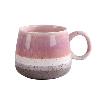Afbeelding van Koffiekop groot, cappuccino kopjes aardewerk, mok 400 ml, grote mok, XXL theekop met handvat, keramische porseleinen koffiemok
