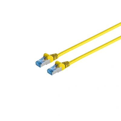 Afbeelding van Shiverpeaks S/CONN maximale connectiviteit Netwerkkabel patchkabel, cat 6A, S/FTP, PIMF, geel, 5,0m (S/FTP, CAT6a, 5 m),