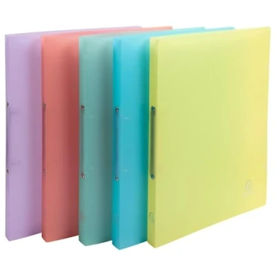 Afbeelding van Ringmap met 2 ringen Chromaline Pastel 20 stuks assorti Exacompta