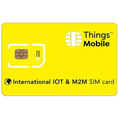 Afbeelding van INTERNATIONALE SIM kaart voor IOT en M2M Things Mobile met wereldwijde dekking GSM/2G/3G/4G multi operator netwerk, zonder vaste kosten, geen vervaldatum. 10 krediet inbegrepen