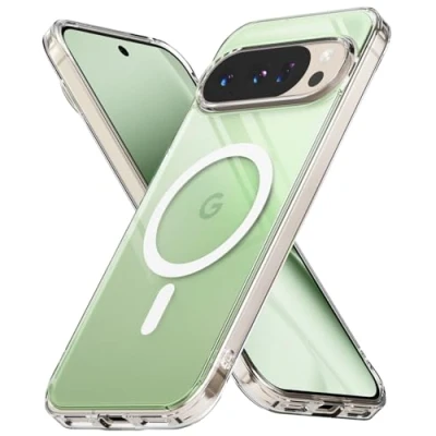 Afbeelding van Ringke Fusion Magnetic Hoesje voor [Google Pixel 10 Pro XL] Slanke Hybride PC TPU, Pixelsnap &amp; MagSafe Compatibel, Anti Vergeling, Schokbestendig, Transparant Clear