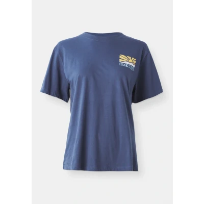 Afbeelding van Roxy Hangloose Poster Tshirt print, Dames, Maat: Large, Vintage indigo