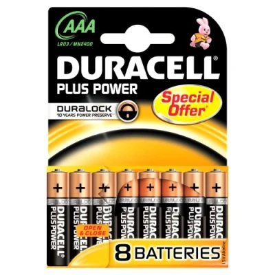 Afbeelding van Duracell Plus AAA Alkaline Batterij 16 stuks